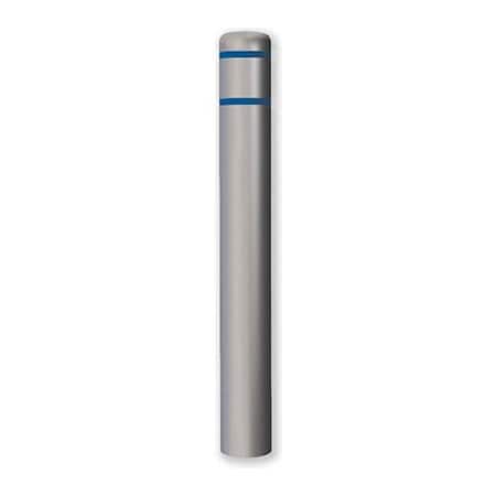Post Guard Post Guard  Bollard Cover 7"Dia. x52" H, Grey/ Blue Tape CL1386WBL52